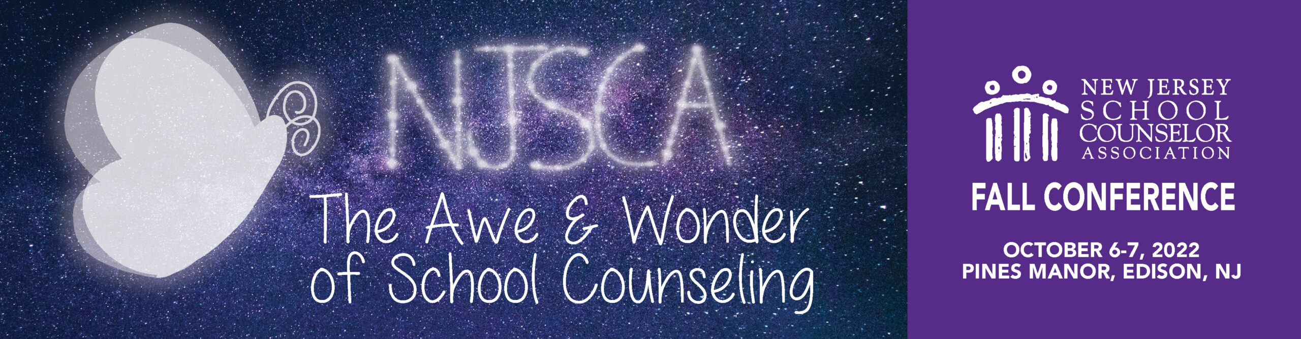 New Jersey School Counselor Association Conference October 6-7, 2022 header