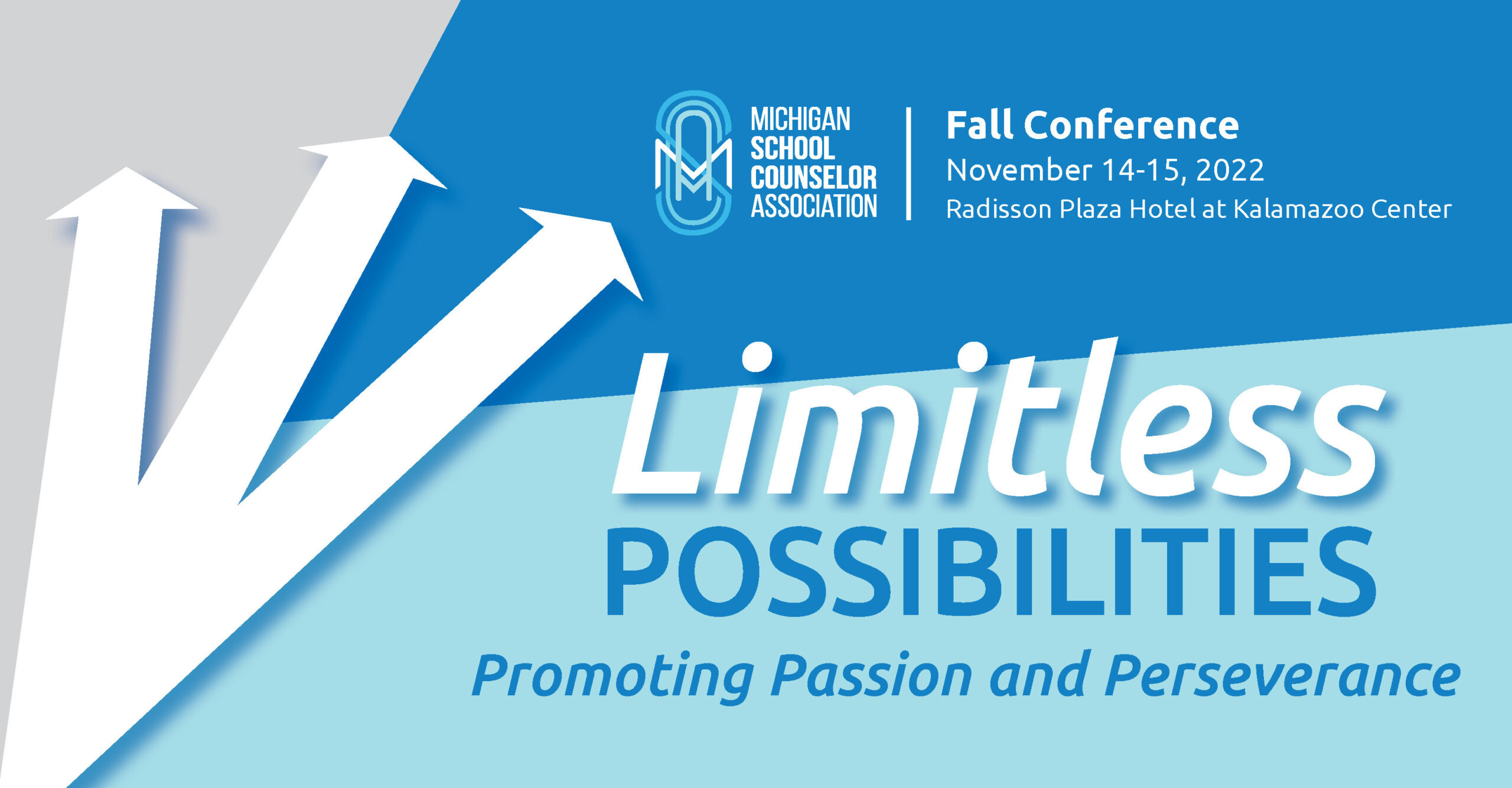 Michigan School Counselor Association Conference November 14-15 2022 header