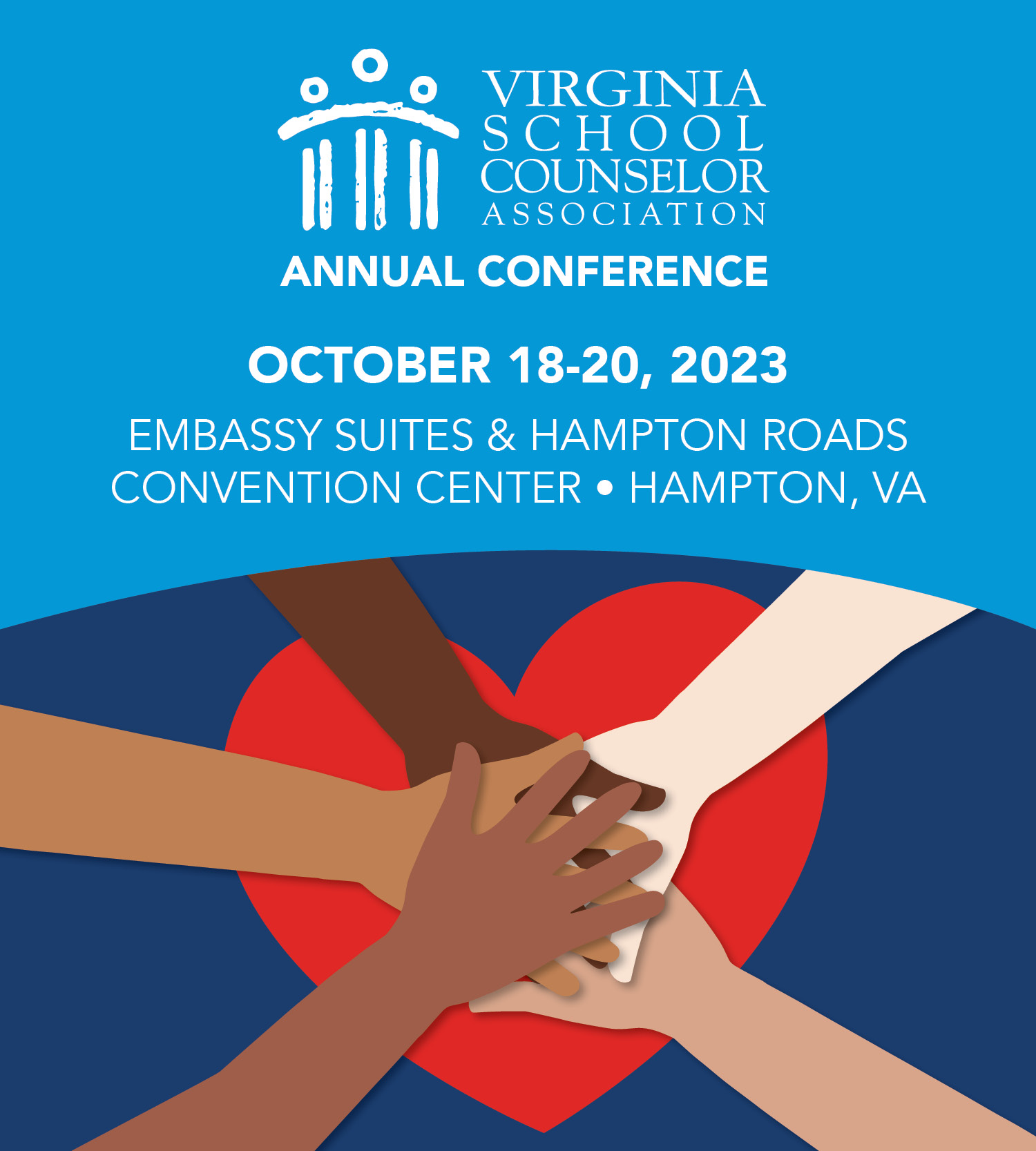 Virginia School Counselor Association Conference October 18-20, 2023 Header