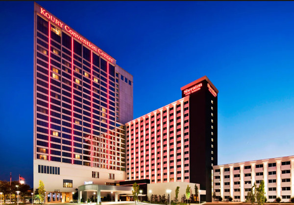Koury Center Sheraton hotel exterior
