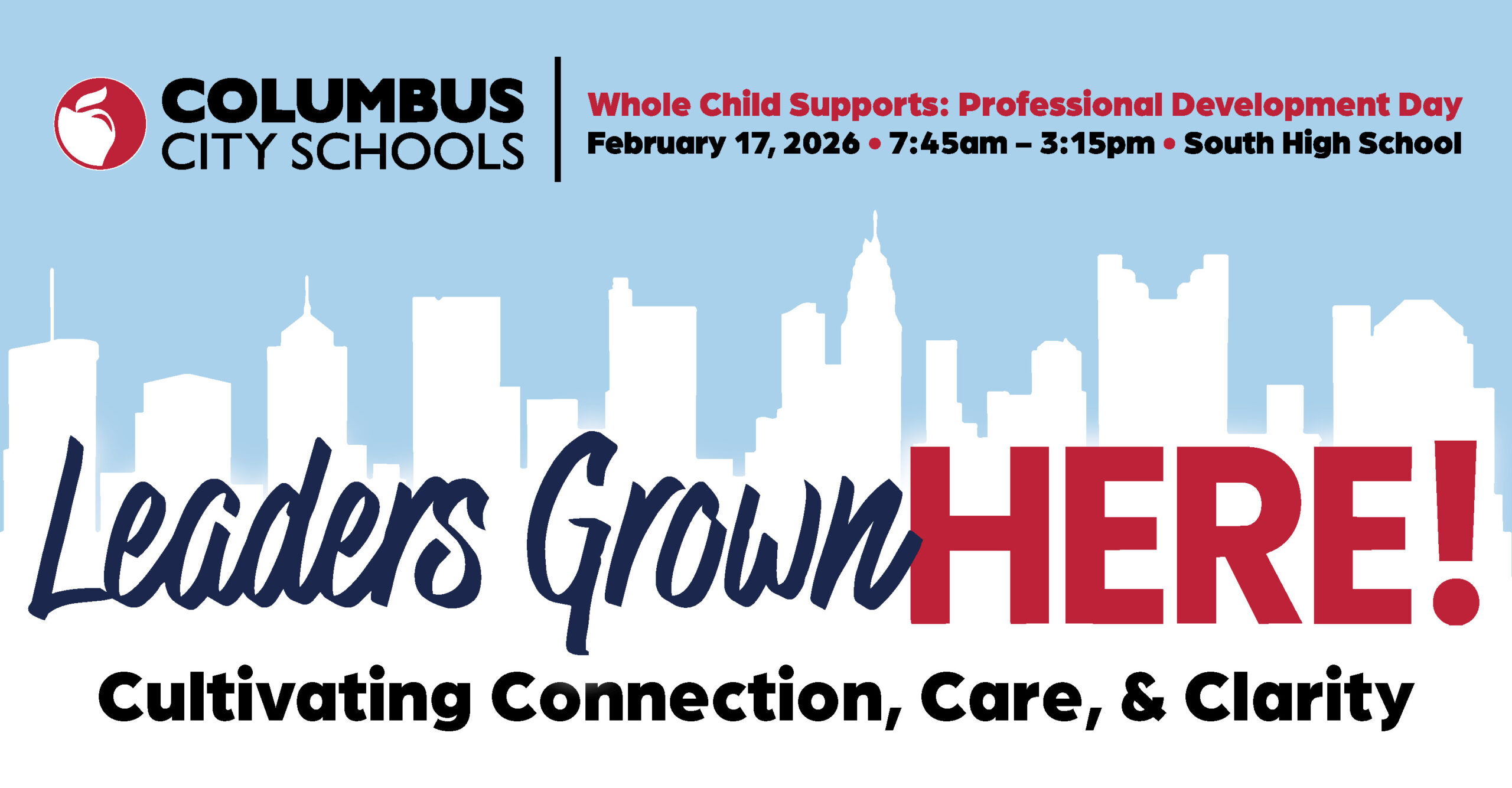 Columbus City Schools Professional Development Day header