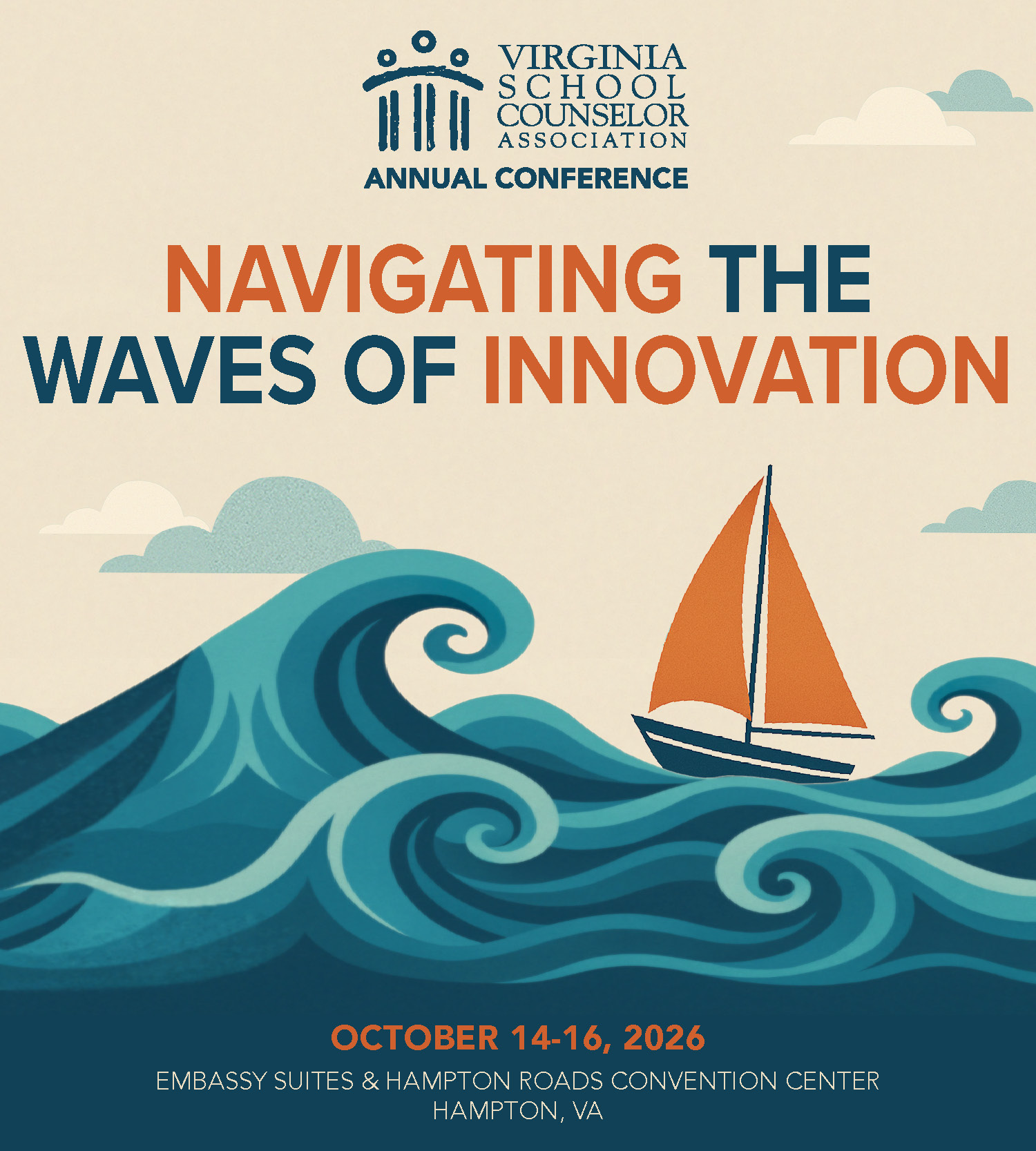 VSCA 2026 Conference Logo October 14-16, 20226 in Hampton, VA