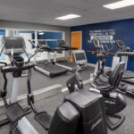 gym at a hotel