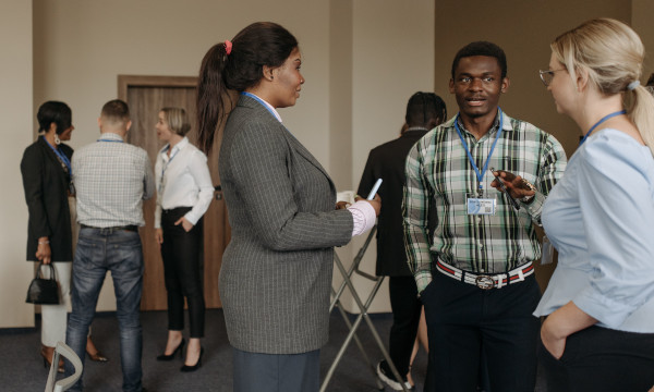 Professionals networking