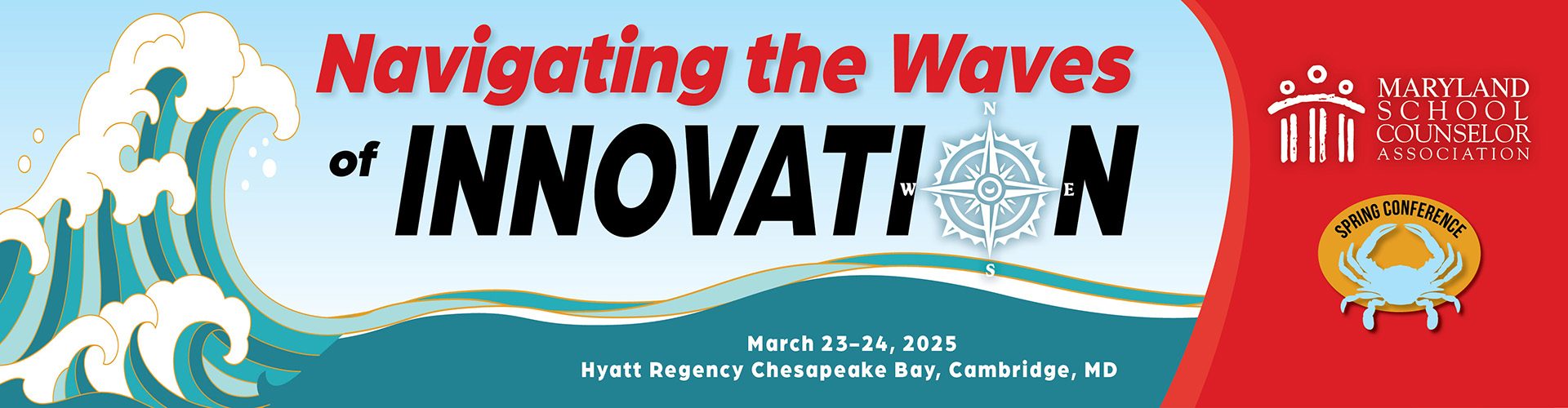 Maryland School Counselor Association 2025 Conference header